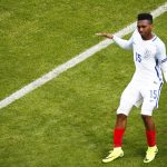 Sturridge celebrando un gol con Inglaterra.