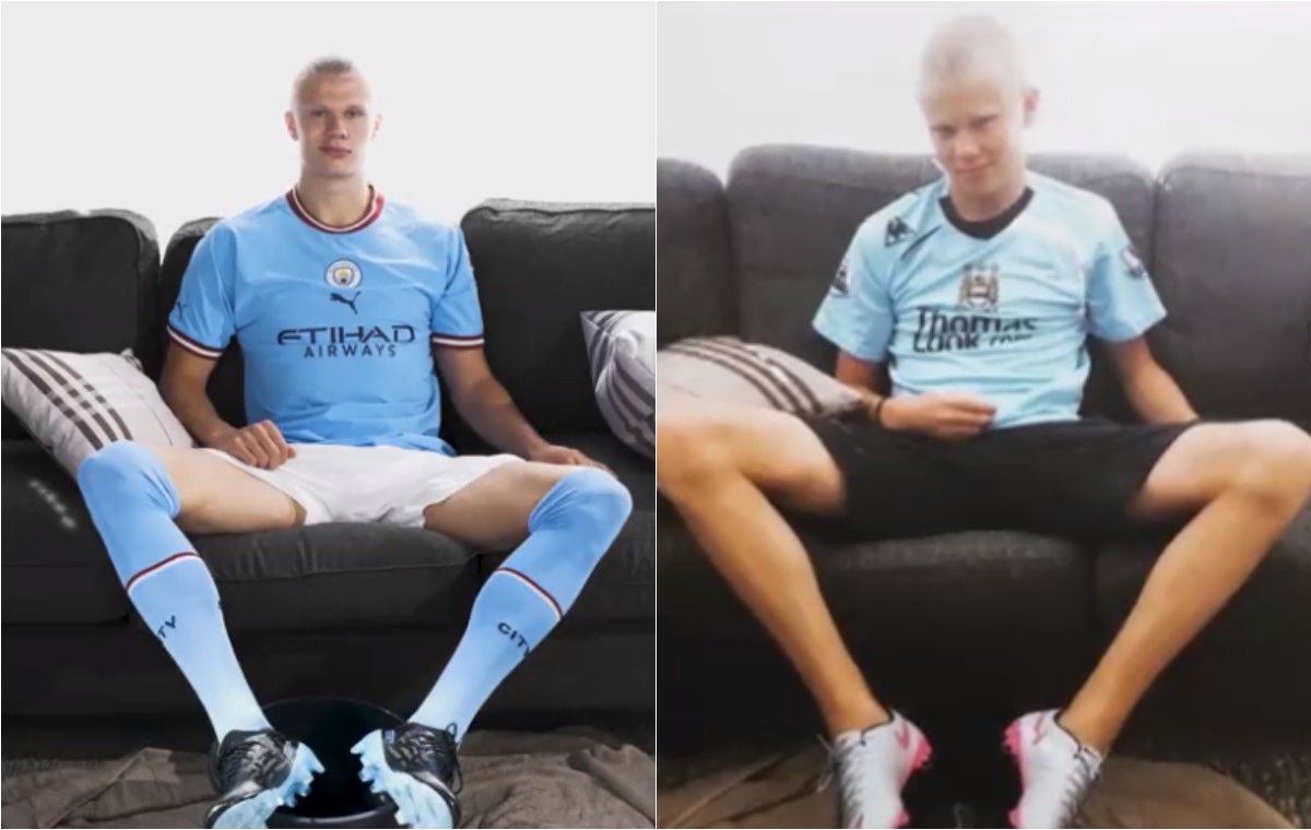 Video: el brillante retroceso del Manchester City cuando anuncian la transferencia de Erling Haaland